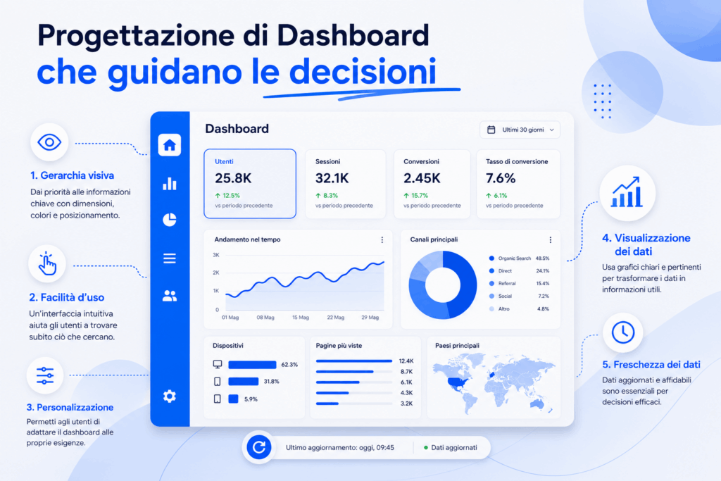 Principi chiave per fare Dashboard Design