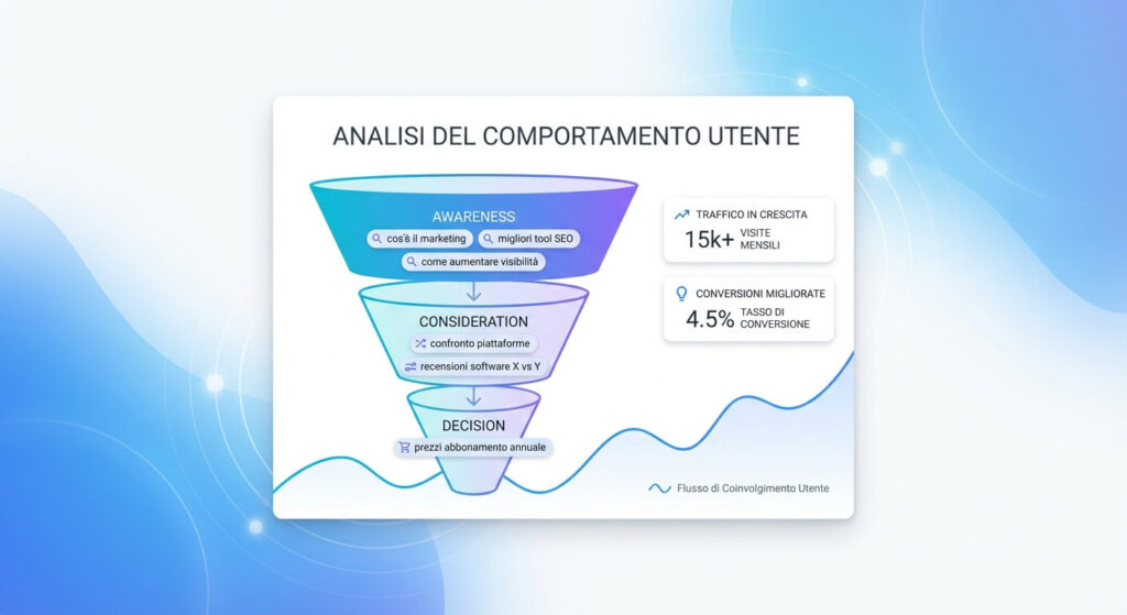 keyword research e funnel awareness consideration decision