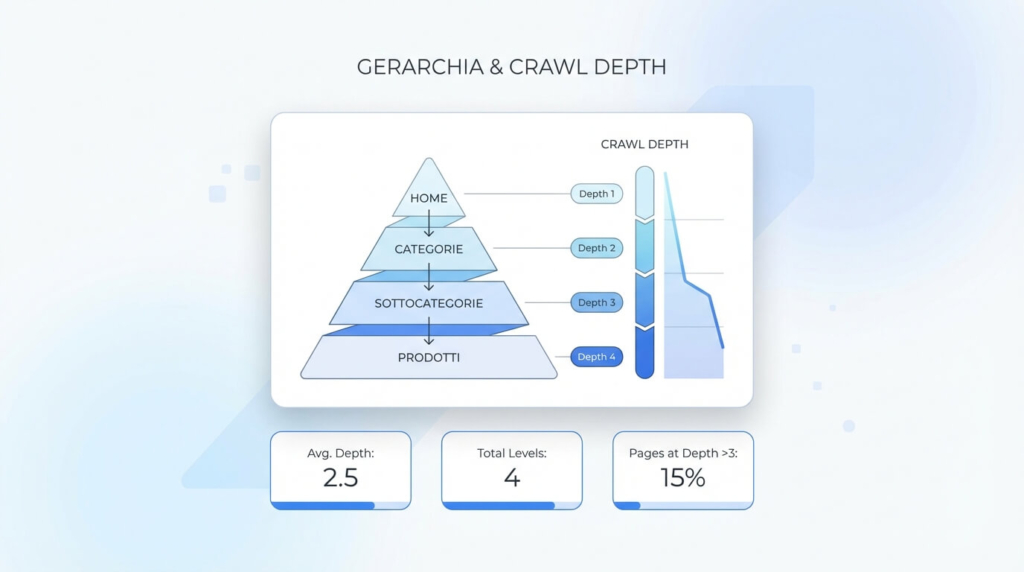 Crawl depth e architettura del sito: impatto del linking interno sul crawling