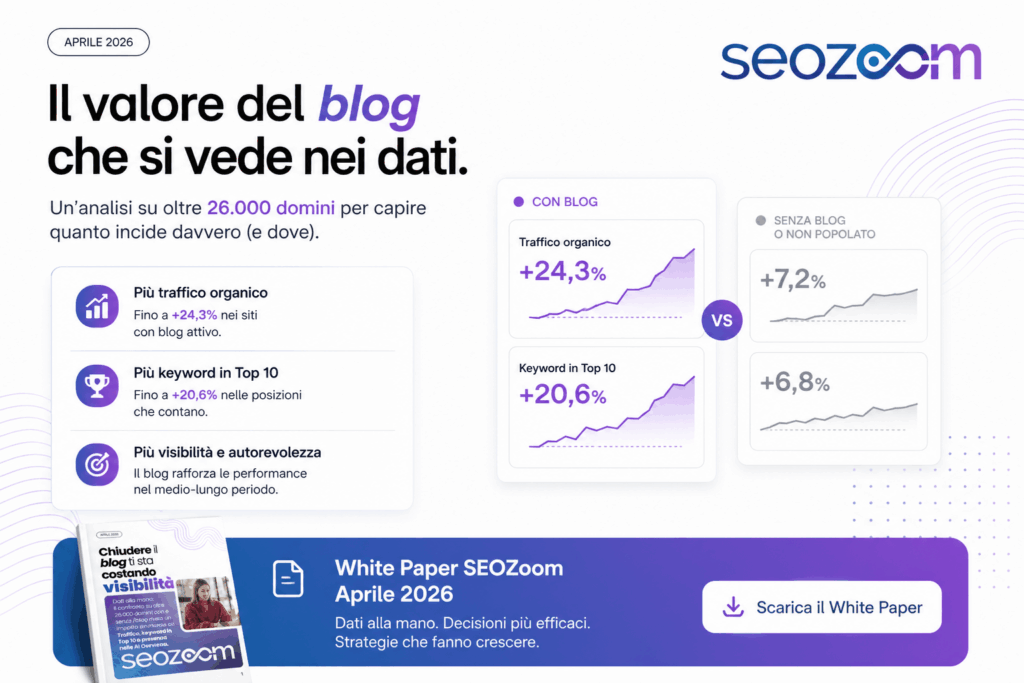 dati white paper seozoom aprile 2026